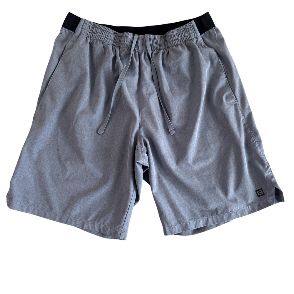 Layer 8 Qwick-Dry Medium 8.5in Light Blue Elastic Waist Men's Athletic Shorts